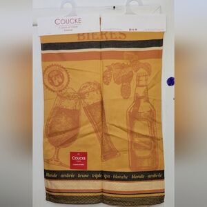 NWT Coucke Beer-Themed Kitchen Towel